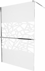 MEXEN/S - KIOTO Sprchová zástena WALK-IN s poličkou a držiakom uterákov 110 x 200 cm