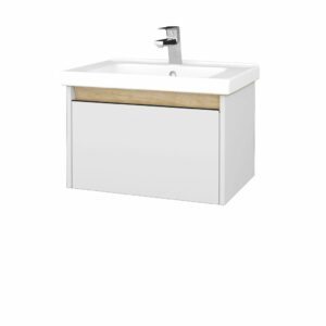 Dreja - Kúpeľňová skrinka BONO SZZ 65 (umývadlo Harmonia) - N09 Biela mat / Úchytka T33 / N09 Biela mat 204051J