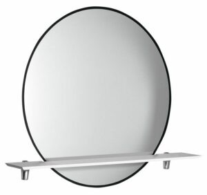 SAPHO - SHARON LED podsvietené zrkadlo Ø 80cm s policou
