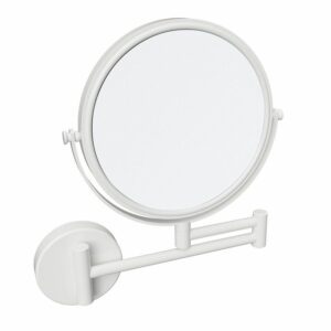 SAPHO - X-ROUND WHITE kozmetické zrkadlo závesné Ø 180 mm