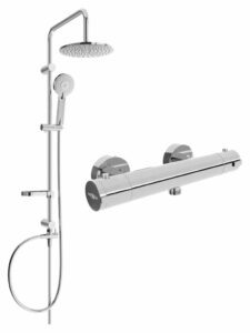 MEXEN/S - Carl sprchový stĺp vrátane sprchovej termostatickej batérie Kai