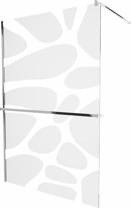 MEXEN/S - KIOTO Sprchová zástena WALK-IN s poličkou a držiakom uterákov 100 x 200 cm