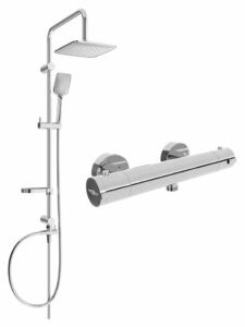 MEXEN/S - Sven sprchový stĺp vrátane sprchovej termostatickej batérie Kai