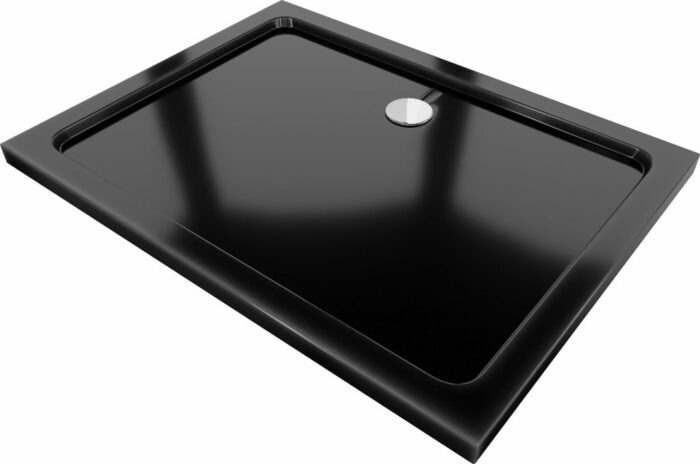 MEXEN - sprchová vanička obdĺžniková 100x80 cm čierna 40708010