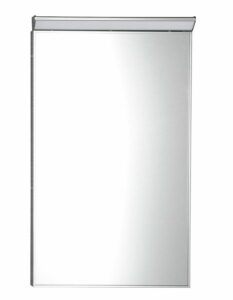 AQUALINE - BORA zrkadlo v ráme 400x600mm s LED osvetlením a s prepínačom