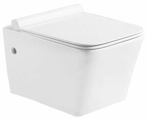 MEXEN - Cube Závesná WC misa vrátane sedátka s slow-slim