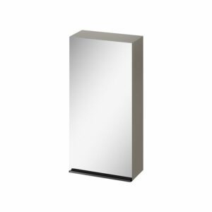 CERSANIT - Zrkadlová skrinka VIRGO 40 sivý dub s čiernymi úchytmi S522-012