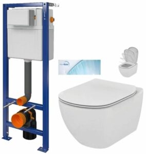 CERSANIT/S - CERSANIT nádržka AQUA 02 bez tlačidla + WC Ideal Standard Tesi so sedadlom SoftClose