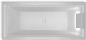 Riho vaňa STILL SQUARE Pravá LED biela 1700 x 750 mm typ BR02 bez nôh B100003005