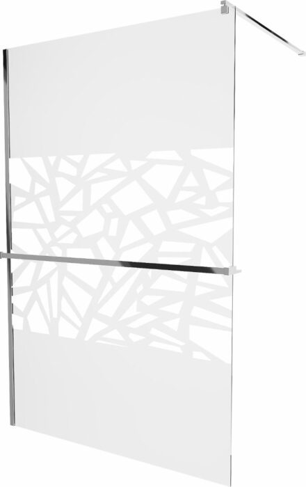 MEXEN/S - KIOTO Sprchová zástena WALK-IN s poličkou a držiakom uterákov 80 x 200 cm