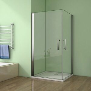H K - Sprchovací kút MELODY A4 70cm s dvoma jednokrídlovými dverami vrátane sprchovej vaničky SE-MELODYA470 / THOR-70SQ