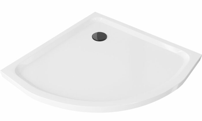MEXEN/S - Flat sprchová vanička štvrťkruhová slim 100 x 100 cm