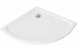 MEXEN/S - Flat sprchová vanička štvrťkruhová slim 100 x 100 cm