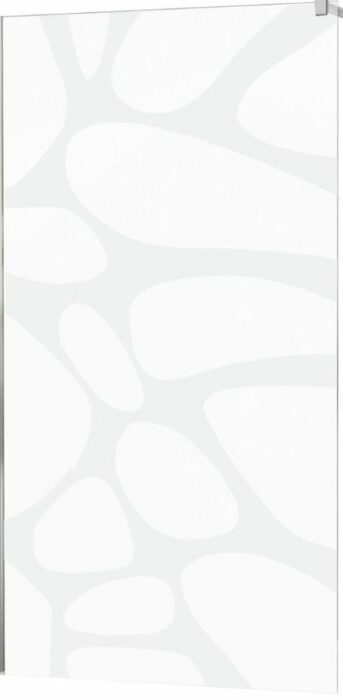 MEXEN - KIOTO walk-in 120x200 cm 8mm biela vlna samostatné sklo 800-120-000-00-97