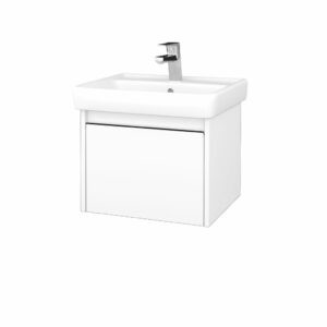 Dreja - Kúpeľňová skrinka BONO SZZ 55 (umývadlo Q) - N01 Biela lesk / Úchytka T33 / N01 Biela lesk 203139J