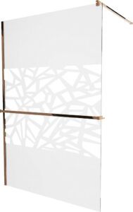 MEXEN/S - KIOTO Sprchová zástena WALK-IN s poličkou a držiakom uterákov 90 x 200 cm