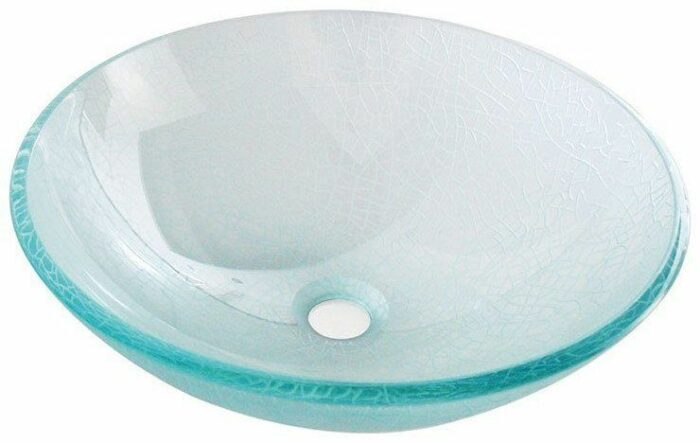 SAPHO - ICE sklenené umývadlo priemer 42 cm 2501-04