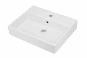 DEANTE - Temisto biela - Keramické umývadlo na dosku - 50x40 cm CDT_6U4S