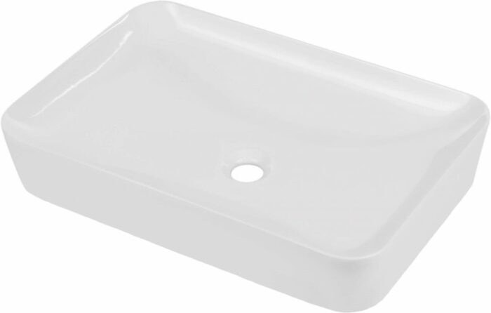 DEANTE - Tess biela - Keramické umývadlo na dosku - 60x40 cm CDS_6U6S