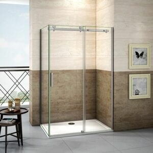 H K - Štvorcový sprchovací kút DIAMOND 100x100 cm vrátane sprchovej vaničky z liateho mramoru SE- DIAMOND100100/SE-THOR-100SQ