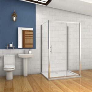 H K - Viacstenné sprchovací kút SYMPHONY U3 100x90x90 cm s posuvnými dverami vrátane sprchovej vaničky z liateho mramoru SE-SYMPHONYU31009090 / THOR-10090