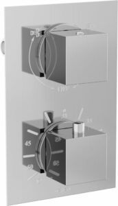 MEXEN - Cube termostatiská batérie sprcha / vaňa 2-output chróm 77502-00