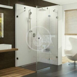 RAVAK - Brilliant Sprchové dvere dvojdielne s pevnou stenou BSDPS-90 R