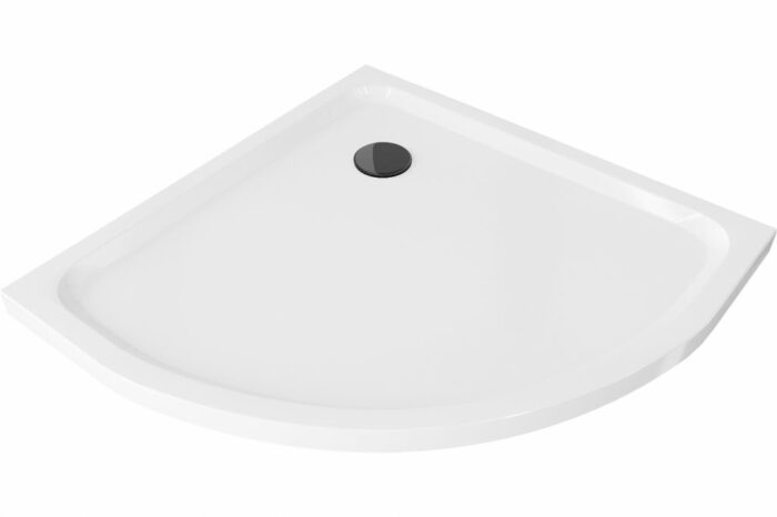 MEXEN/S - Flat sprchová vanička štvrťkruhová slim 90 x 90 cm