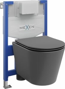 MEXEN/S - WC predstenová inštalačná sada Fenix XS-F s misou WC Rico + sedátko softclose