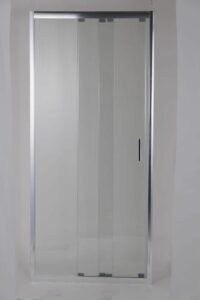 HOPA - 3-dielne sprchové dvere do niky MELIDE - FARBA rámu - Chróm / Leštený hliník (ALU)