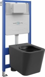 MEXEN/S - WC predstenová inštalačná sada Fenix Slim s misou WC Teo