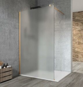 GELCO - VARIO GOLD MATT jednodielna sprchová zástena na inštaláciu k stene