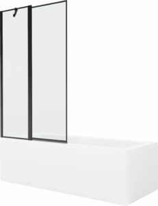MEXEN/S - Cubik obdĺžniková vaňa 160 x 70 cm s panelom + vaňová zástena 100 cm
