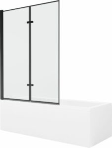 MEXEN/S - Cubik obdĺžniková vaňa 170 x 70 cm s panelom + vaňová zástena 120 cm