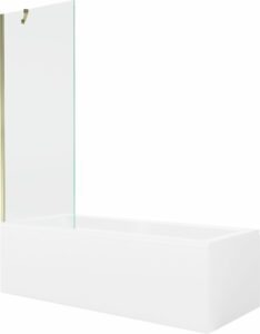 MEXEN/S - Cubik obdĺžniková vaňa 170 x 70 cm s panelom + vaňová zástena 70 cm