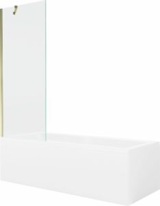 MEXEN/S - Cubik obdĺžniková vaňa 150 x 70 cm s panelom + vaňová zástena 70 cm