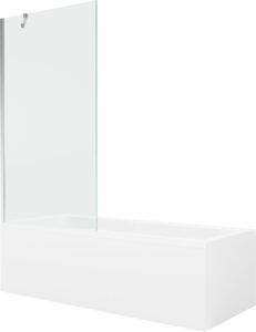MEXEN/S - Cubik obdĺžniková vaňa 150 x 70 cm s panelom + vaňová zástena 90 cm