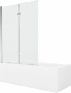MEXEN/S - Cubik obdĺžniková vaňa 150 x 70 cm s panelom + vaňová zástena 120 cm