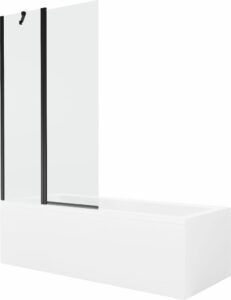 MEXEN/S - Cubik obdĺžniková vaňa 170 x 70 cm s panelom + vaňová zástena 100 cm