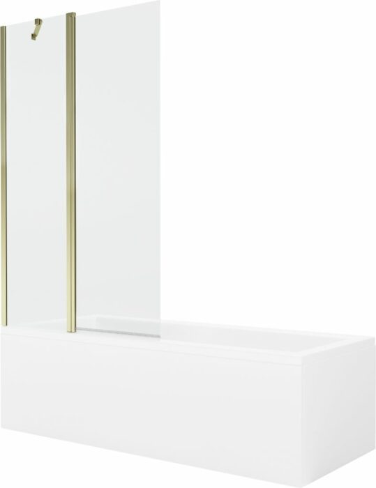 MEXEN/S - Cubik obdĺžniková vaňa 170 x 70 cm s panelom + vaňová zástena 100 cm
