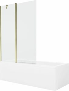 MEXEN/S - Cubik obdĺžniková vaňa 170 x 70 cm s panelom + vaňová zástena 120 cm