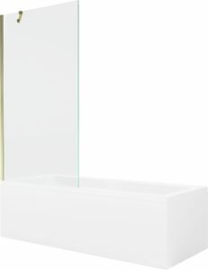 MEXEN/S - Cubik obdĺžniková vaňa 170 x 70 cm s panelom + vaňová zástena 90 cm