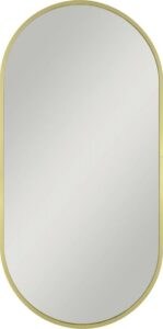 HOPA - Zrkadlo bez osvetlenia BRANDIS GOLD - Rozmer A - 50 cm