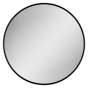 HOPA - Zrkadlo bez osvetlenia DAHLEN BLACK - Priemer - 80 cm OLNZDAH80B
