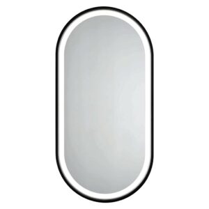 HOPA - Zrcadlo s LED osvětlením ERFURT BLACK - Rozměr A - 50 cm