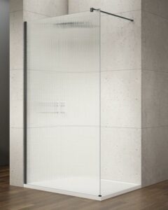 GELCO - VARIO BLACK jednodielna sprchová zástena na inštaláciu k stene